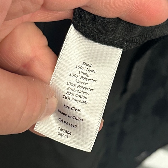 Talbots Petites Women’s Long Sleeve Sheer‎ Lace Sheath Dress Size 2P Whimsigoth - Picture 7 of 9